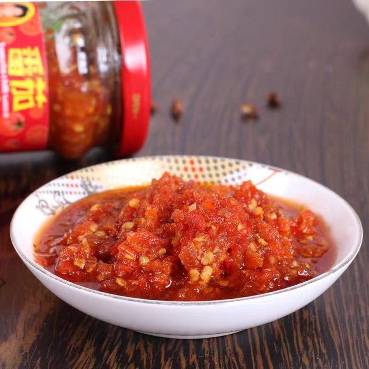 [중국 직배송] 라오간마 토마토 칠리소스, 구이저우 특산 소스, 토마토 칠리소스, 밥이나 각종 요리에 곁들이기 좋은 소스, 210g 1병 3