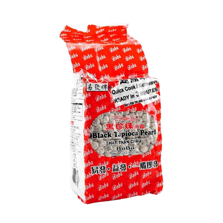 【超值裝】台灣易發牌 黑珍珠波霸粉圓 超簡單快煮5分鐘 1kg【奶茶小料】 5