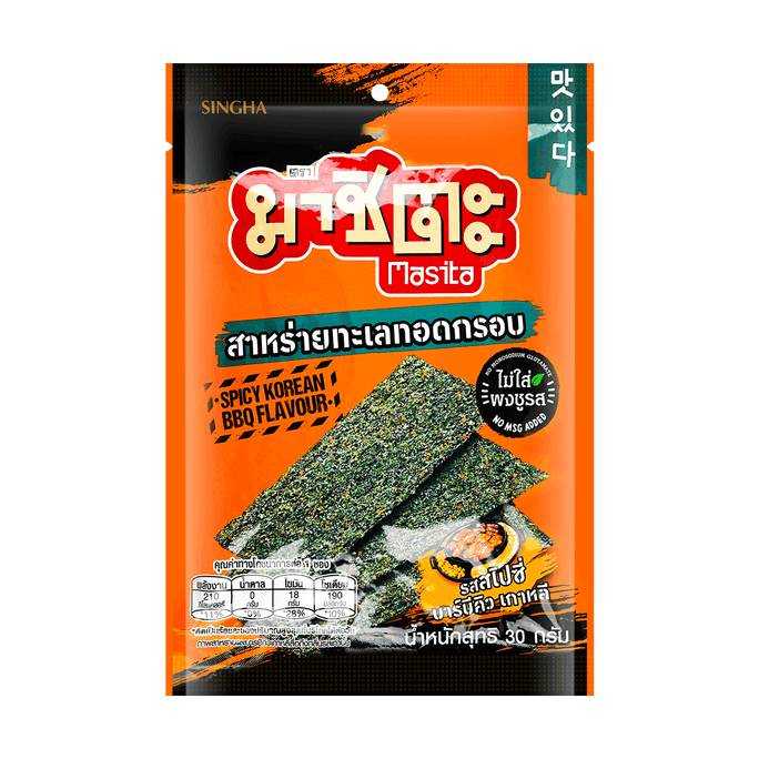 Crispy seaweed 30g spicy korean BBQ