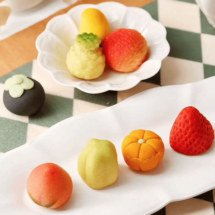 GRJZ Mung Bean Cake 4.23oz【Thai Style】【Fruit Shaped】 - Yami.com