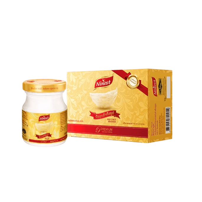 Thai Royal Imperial Bird's Nest - Ready-to-eat type - Sugar-free xylitol version - 45ml x 6 bottles