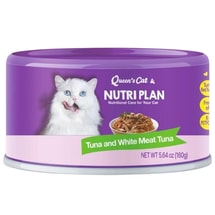 韩国 Queen's Cat & NUTRI PLAN Queen's Cat &NUTRI PLAN 湿粮 鲔鱼与白鲔鱼肉配方 5.64盎司