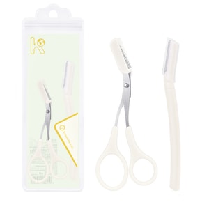 Brow Trimming Safe Sharp Macro Brow Trimming Comb Brow Scissors 1 Set