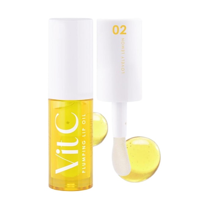VIT C Plumping Lip Oil, #02 LOVELY LEMON 【Jackson Wang's Pick】
