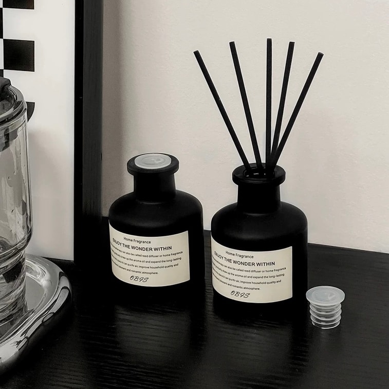 禾美之家 室内扩香无火香薰 100ml大容量 #檀香夜曲【性张力木质香】 高颜值家居香薰香氛【新年节日情人节生日好礼】含香薰棒 持久清香 家用卫生间酒店卧室香氛 空气清新剂 5