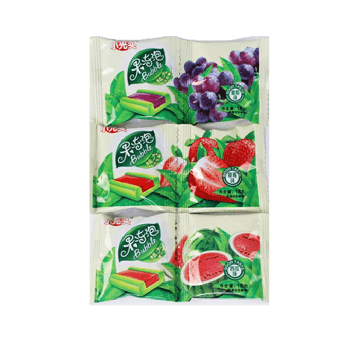 Little Bald Jelly Bubble Watermelon Filled Bubble Gum 8090 Nostalgic Snacks Candy Fruit 1g*10 pack