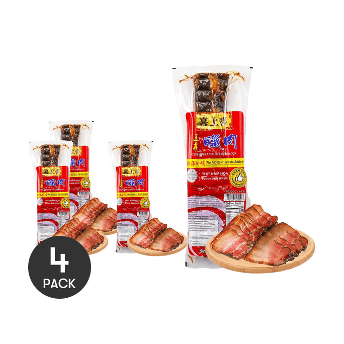 Chinese Brand Uncured Bacon 8oz*4packs