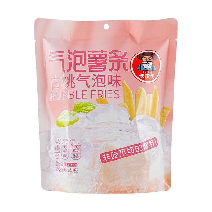 卡爾代 鮮薯條 白桃氣泡口味 4包入 80g