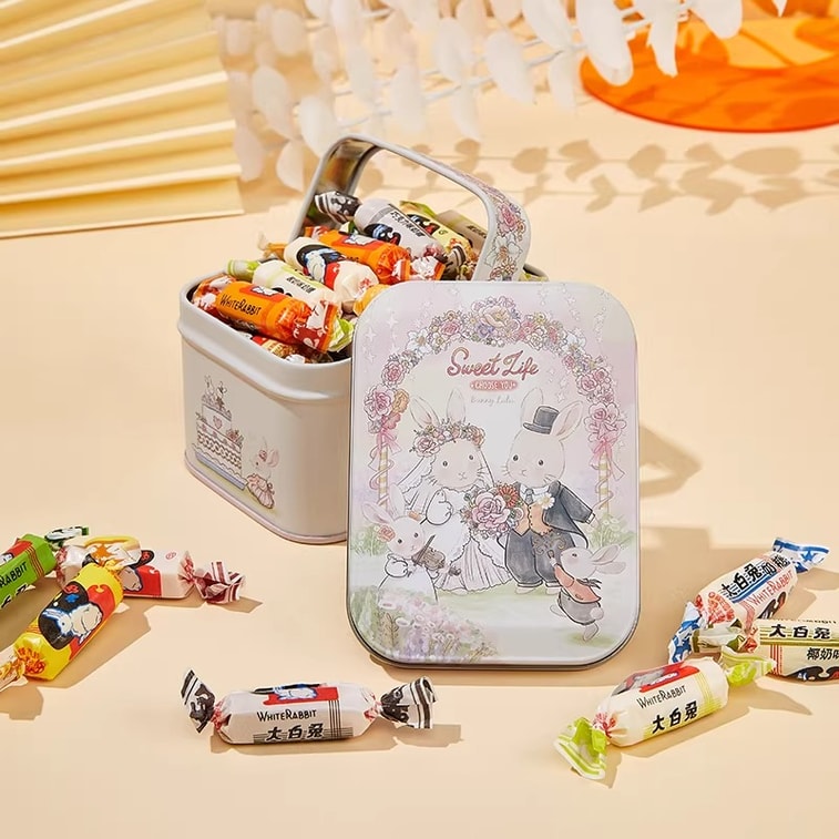 ホワイトラビットミルクキャンディうさぎカップルギフトボックス - ミックスフレーバー（1箱）；Guanshengyuan 11フレーバーミックスパック - ミルキーな香りが子供時代の思い出を蘇らせます - カジュアルなおやつ [結婚祝い/ホリデーギフト] 3