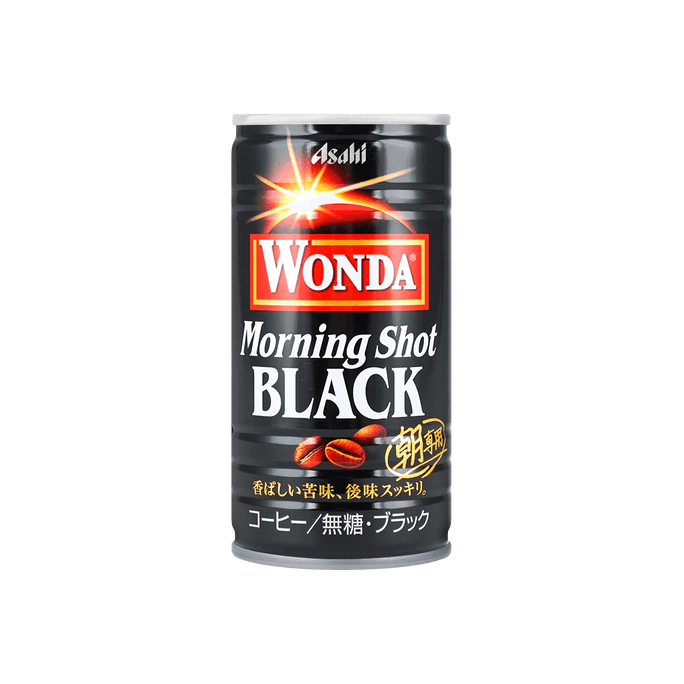 One Piece X Wonda Morning Shot Black Coffee, 6.52oz