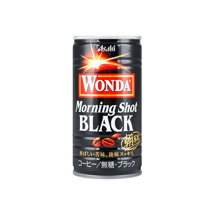 ASAHI One Piece X Wonda Morning Shot Black Coffee, 6.52oz - Yami.com