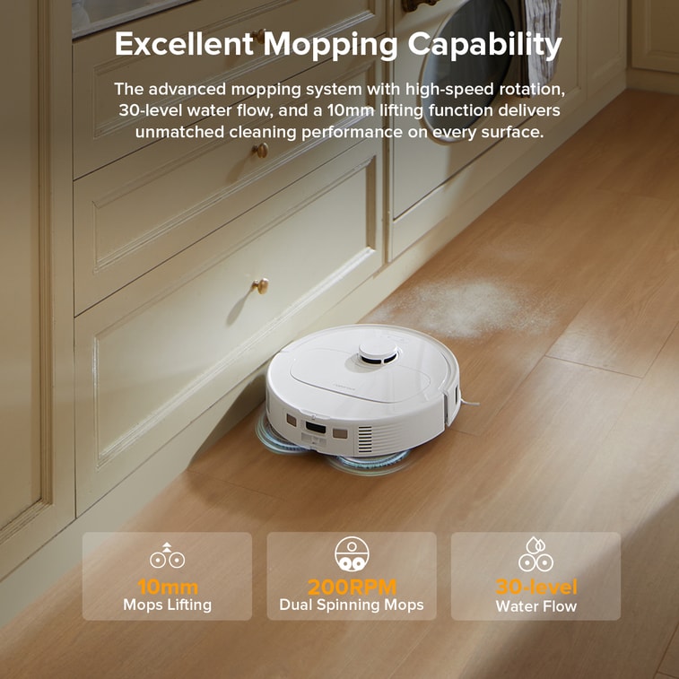 CQV 35A Robot Vacuum and Mop 8000Pa Powerful Suction Self Emptying & Refilling  3