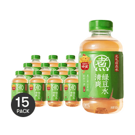 元气森林 自在水 清爽绿豆水 500ml*15【15瓶装】【配料干净 0蔗糖】【清热解毒消水肿】【火锅大餐必备】