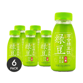 六養 百合綠豆飲 綠豆湯穀物飲品 230g *6【6份超值裝】【低糖0脂配料乾淨】【DIY綠豆冰沙雪糕】