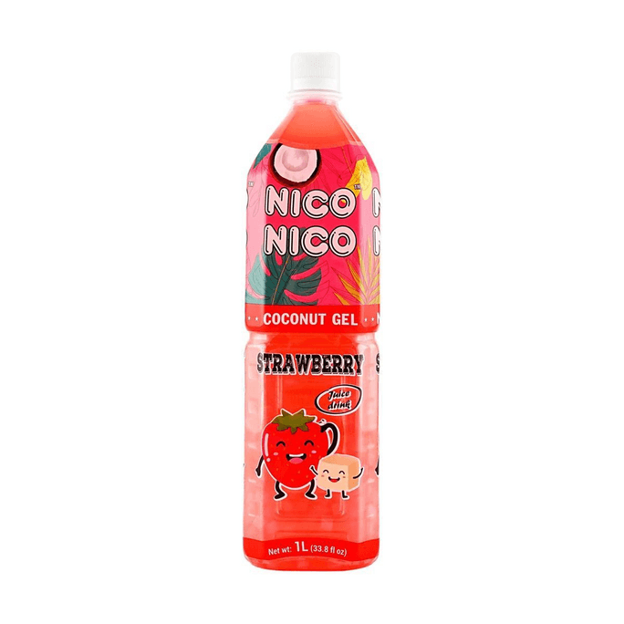 30% Strawberry Juice Drink with Nata de Coco,33.8 fl oz