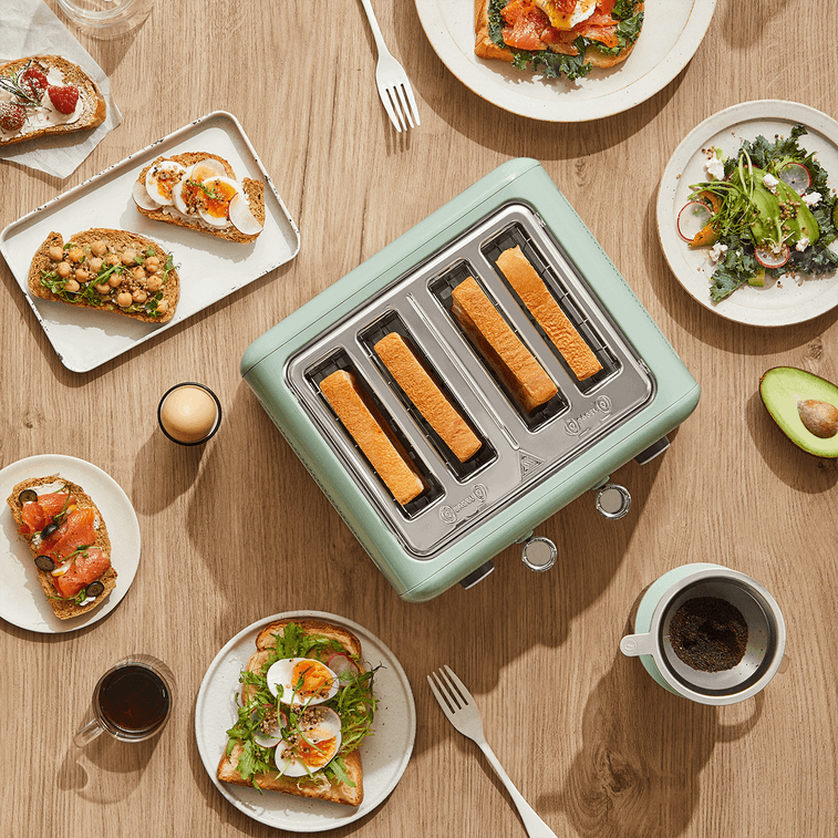 BUYDEEM北鼎 4片家用多士炉 烤面包机 吐司机 全不锈钢喷涂 宽烤槽 七档火力 DT640 浅杉绿 #复古绿 圣诞新年情人节七夕父亲节母亲节礼物 9