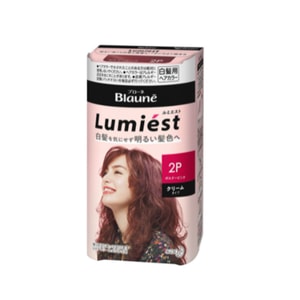 【Expédition directe du Japon】 Coloration capillaire Blaune Lumiest de KAO Japon, mode pour couvrir les cheveux gris, 2P Bordeaux Rose