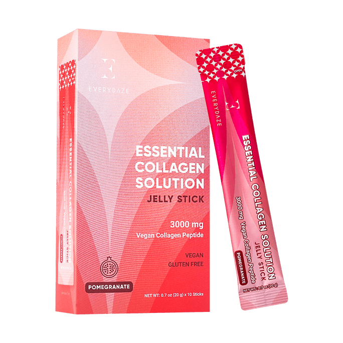 Essential Collagen Solution Jelly Stick, Pomegranate Flavor, 10 sticks