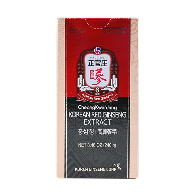 6-Year-Old Red and Korean Ginseng Concentrated Extract in Red Ginseng Paste, 8.5 oz.