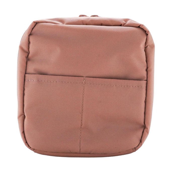 Makeup Bag, 16×14×6cm, Pink Beige