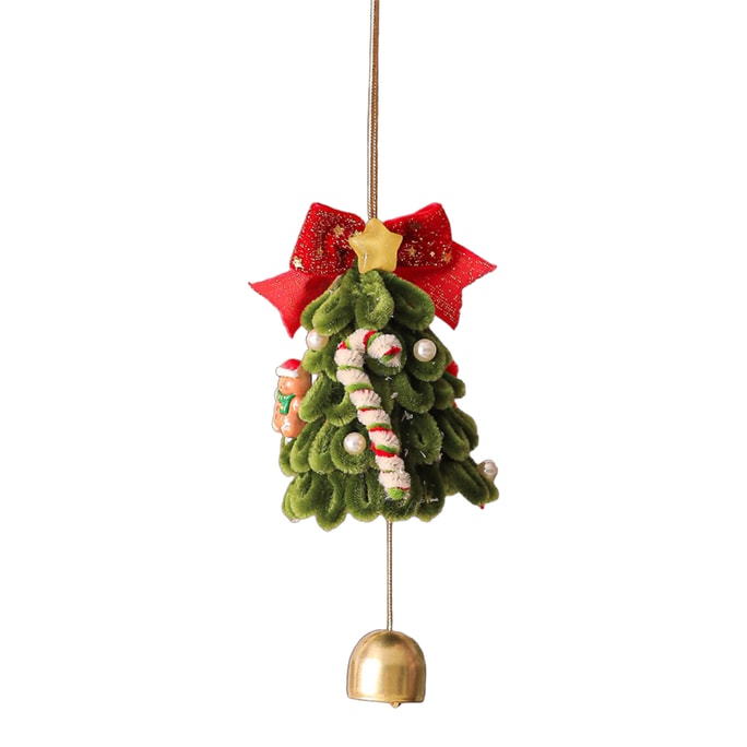 New Christmas Decorative Wreath Twist Bar Pendant Christmas Tree Bell Pendant B