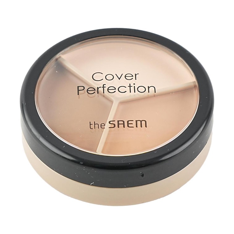 韓國THE SAEM得鮮 三色遮瑕膏 完美遮瑕三效盤遮瑕膏 #02 Contour Beige 修輪廓陰影鼻影 提亮高光 21~23號色推薦 6