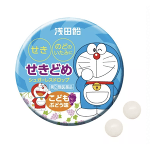 【日本直送便】【5歳から】日本浅田飴 ドラえもん こどものど飴 グレープ味 30粒