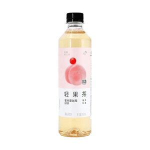 喜茶 輕果茶 蜜桃蔓越莓綠茶 450ml【低糖低卡零脂】