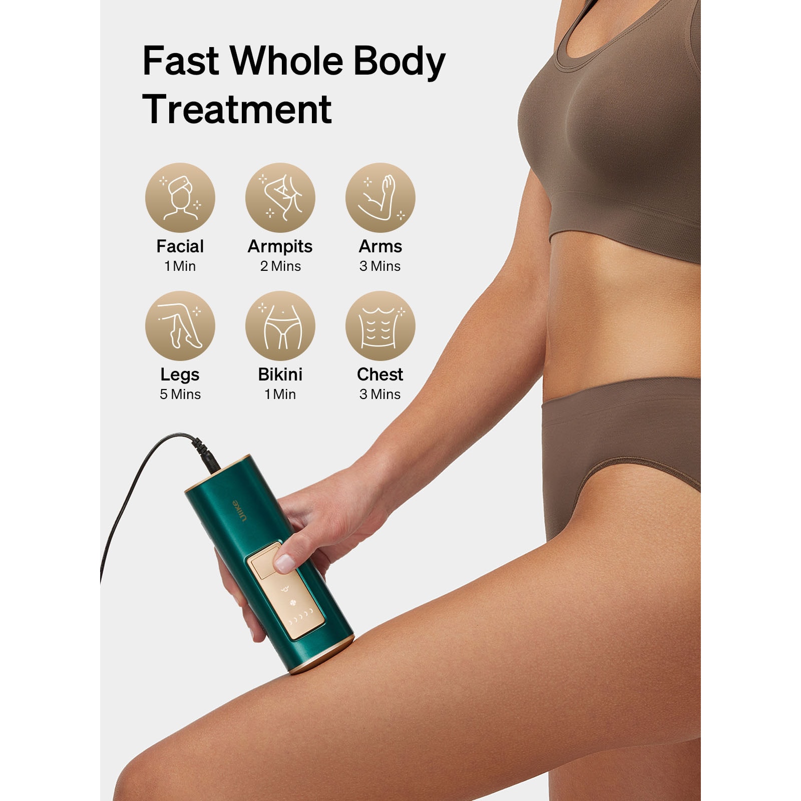 IPL Hair Removal Air+ Device with Sapphire Ice-Cooling Technology