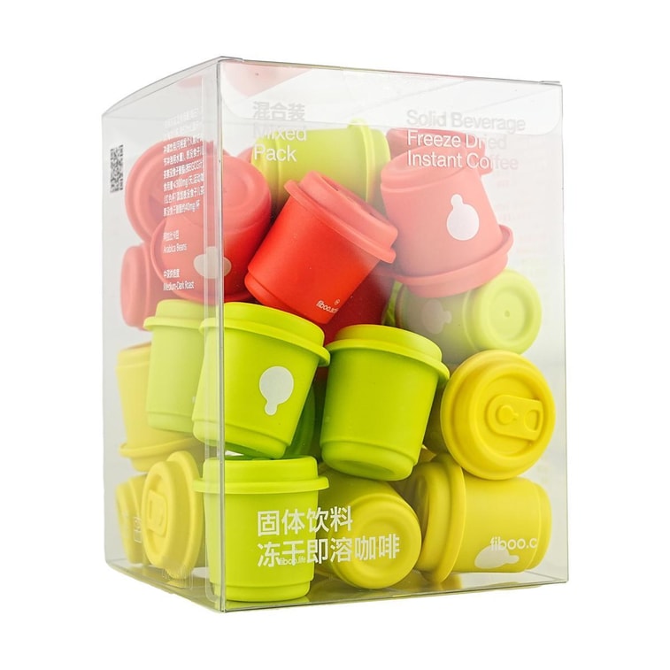 솔리드 음료 동결 건조 인스턴트 커피, 혼합 팩 30컵, 피트니스 커피 5