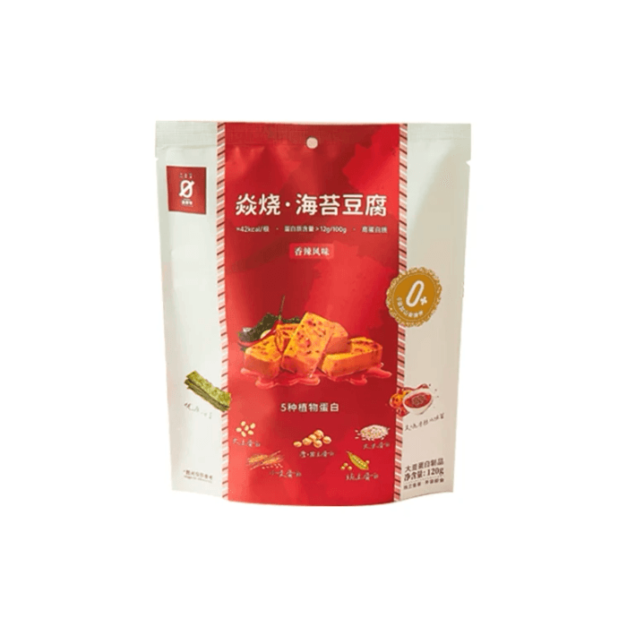 【中国直邮】 星期零 海苔豆腐 焱烧风味 120g