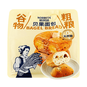 諾貝達 NORBETA 穀物粗糧貝果麵包 245g【0蔗糖 健康早餐】