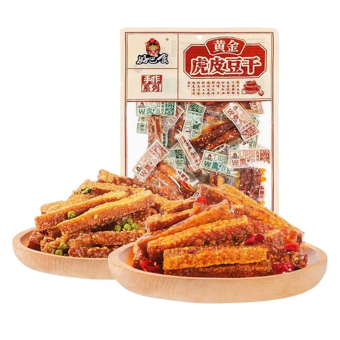 豪橋金虎皮豆腐、辛口、厳選大豆と天然調味料使用、9つの伝統製法、高タンパク質含有量≥20%、80g