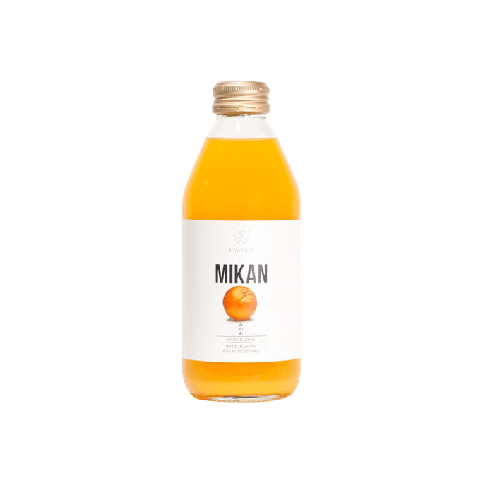 【零脂低卡無添加】日本KIMINO 橘子氣泡果汁 250ml