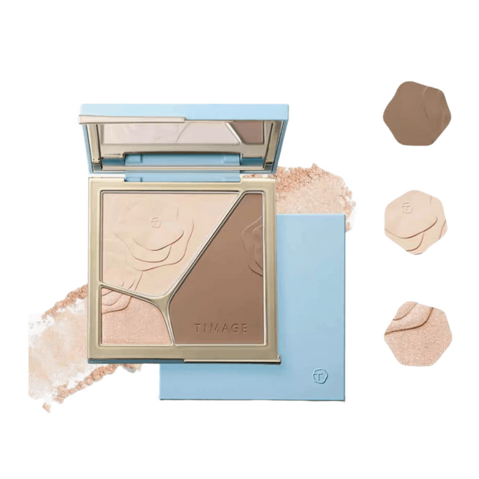 4.0 Tri-color Contouring Palette Matte Highlighting Nose Shadow Contouring 17g #A01