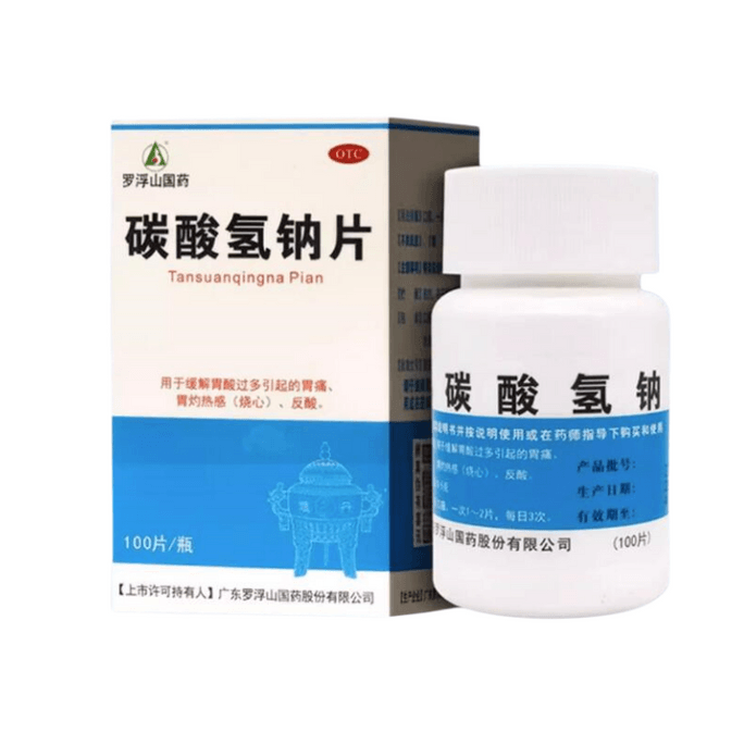 100 sodium bicarbonate tablets/bottle