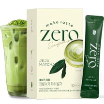 Matcha Powder For Latte Zero Sugar Easy 10 Sticks Ceremonial Grade Jeju Matcha For Latte Green Tea Powder