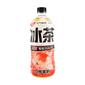 元气森林 减糖冰茶 白桃茉莉冰茶 900ml