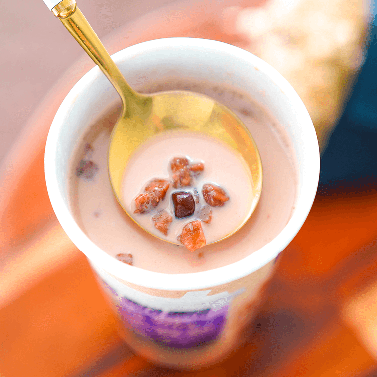 香飄飄 珍珠系 香芋雙拼奶茶 珍珠+蒟蒻 93g 4