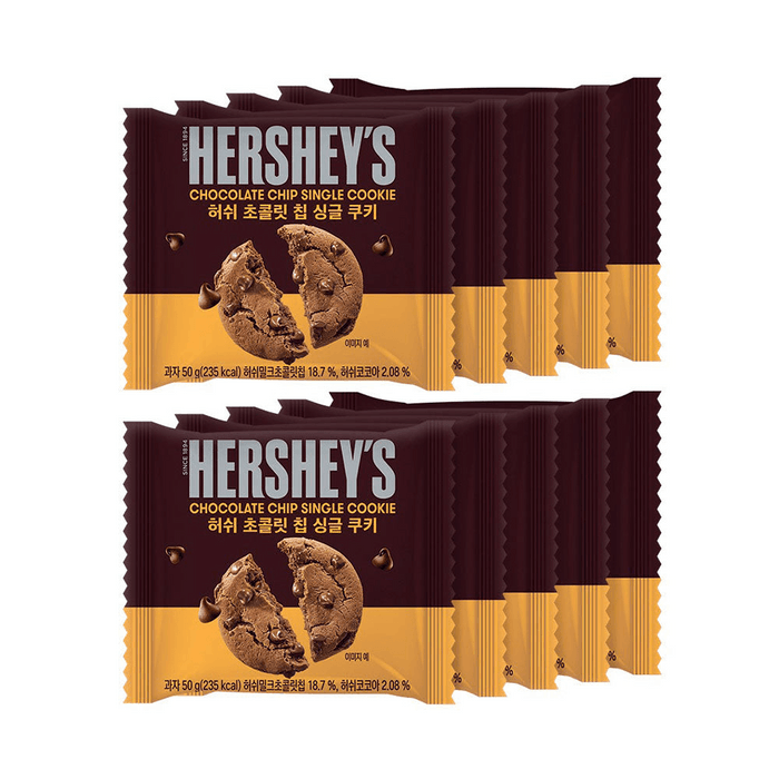 【韩国直邮】韩国HERSHEY'S好时 巧克力曲奇饼干50g x 10包