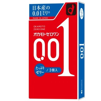 日本OKAMOTO冈本 001超薄避孕套超润滑0.01mm安全套 3只装 怎么样 - 亚米网