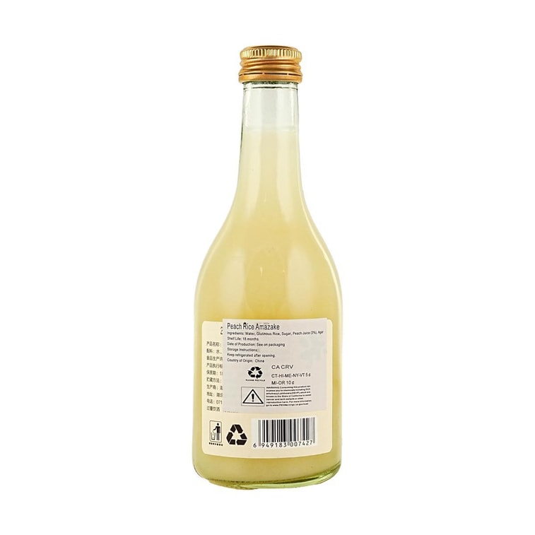 Sweet Rice Dew, Rice Wine,Osmanthus+Peach+Passion Fruit+Original Flavor, 10.14 fl oz*4【4 Combo Packs】【0.5%vol】 15
