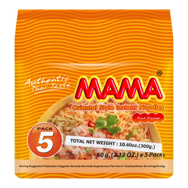 Mama Instant Oriental Style Pork Flavour Noodles