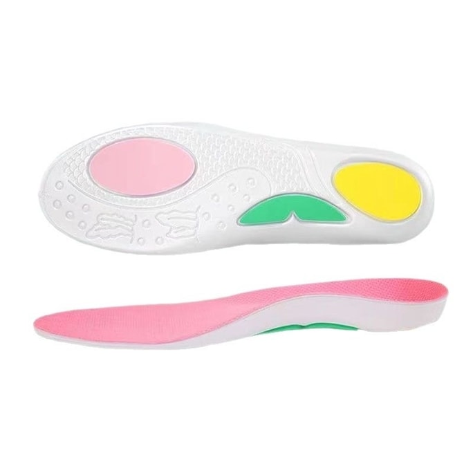 Arch Support Insoles: Specially Designed for Flat Feet, Corrective Insoles for X-Shaped Calves, Moisture-Wicking and Breathable Insoles for Pronation and Supination, Anti-Slip Sports Insoles (1 Pair)