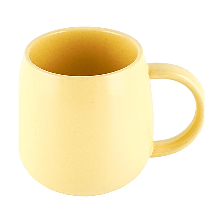 GLAZE STORY ミニマリストセラミックマグカップ イエロー コーヒー