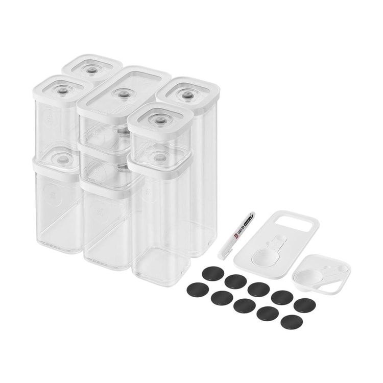 ZWILLING CUBE セット、S/M / 12 個、透明ホワイト - Yami