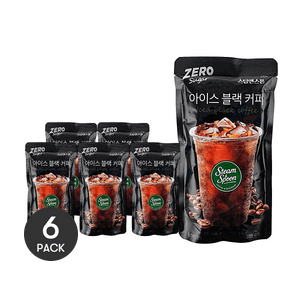 무설탕 아이스 블랙 커피, 7.78 fl oz *6【6팩】【0 설탕·115mg 카페인】