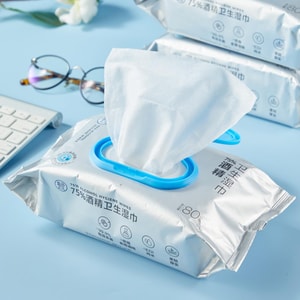 盒马 75%酒精卫生湿巾 消毒湿巾 80片