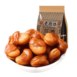 老街口 兰花豆香酥蚕豆解馋小零食袋装油炸休闲下酒小吃  牛肉味 500g/包