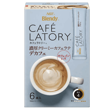 【日本直邮】 AGF Blendy Cafe Latory 醇厚奶油拿铁 6袋
